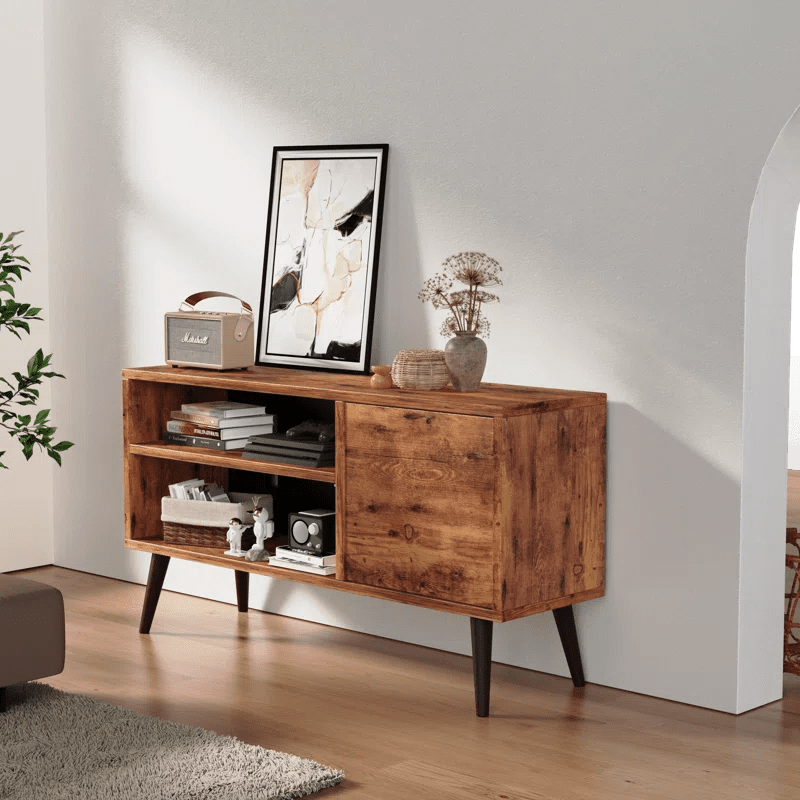 Riley Mid-Century Modern TV Stand Console Cabinet Table | Furniture | Waseeh Pakistan