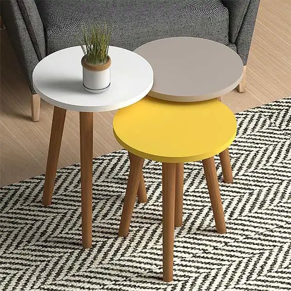RIO Combo Living Lounge Drawing Room Nesting Tables (Set of 3) | Furniture | Waseeh Pakistan