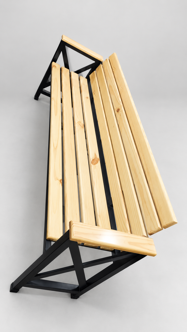 Cafier Solid Outdoor Park Lawn Garden Sturdy Bench