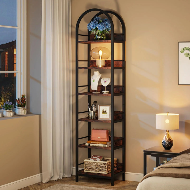 Rodeo Narrow Arched Display Shelf Bookcase Organizer Rack | Furniture | Waseeh Pakistan