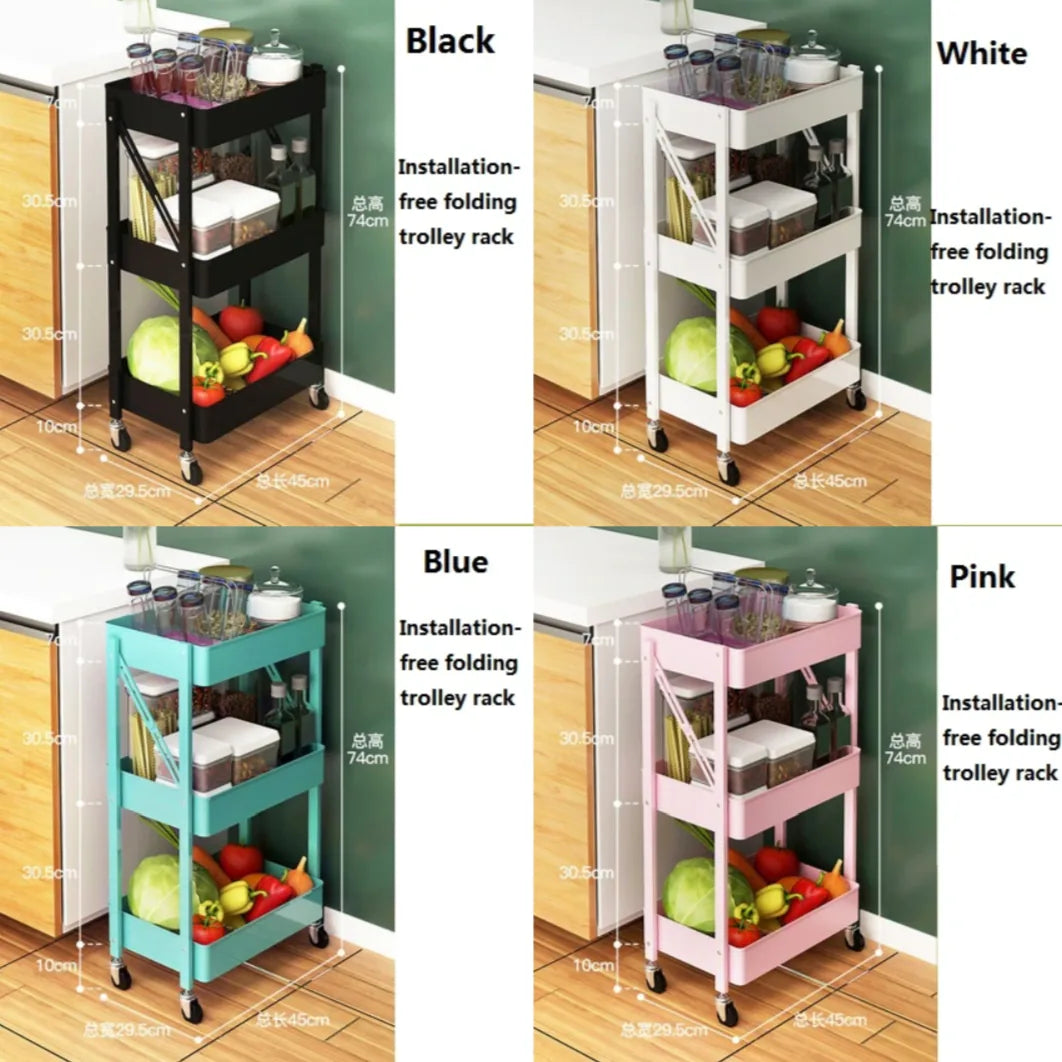Wild Universal Rolling Cart Trolley (PP) | Furniture | Waseeh Pakistan