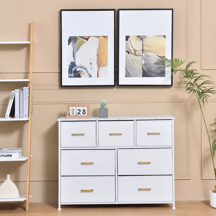 Roofail 7 Drawer Dresser Storage Living Room Hallway Organizer Cabinet Stand | Furniture | Waseeh Pakistan