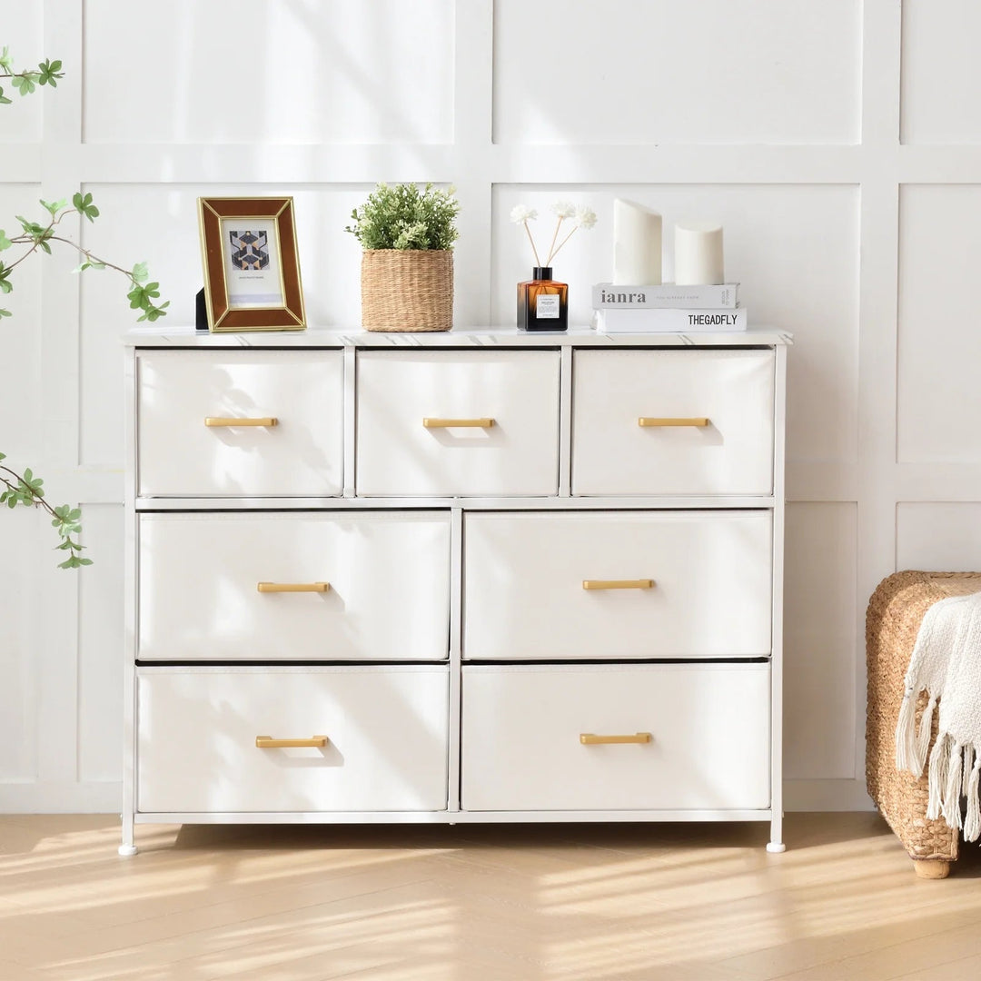 Roofail 7 Drawer Dresser Storage Living Room Hallway Organizer Cabinet Stand | Furniture | Waseeh Pakistan