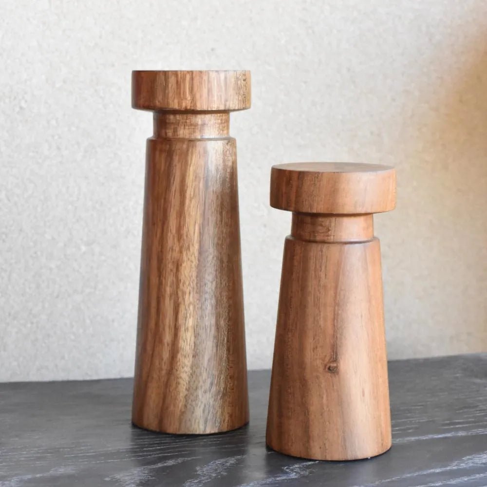 Rookolo Living Lounge Table Candle Holder Stands (Set of 2) | Furniture | Waseeh Pakistan