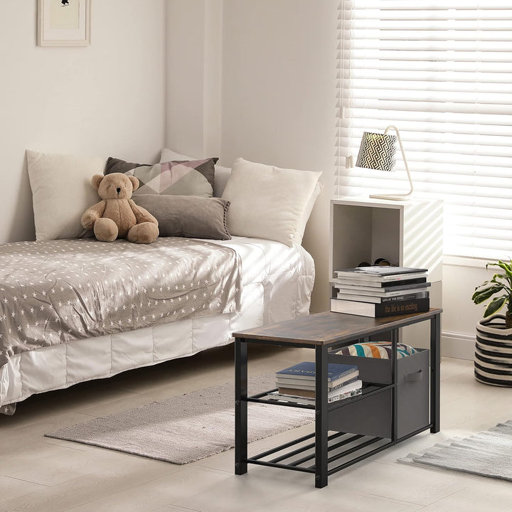 Rustiva Simple Houseware 2 Tier Shoe Bench Rack | Furniture | Waseeh Pakistan