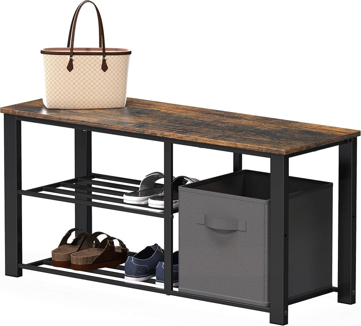 Rustiva Simple Houseware 2 Tier Shoe Bench Rack | Furniture | Waseeh Pakistan