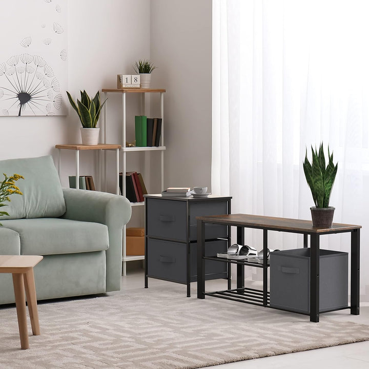 Rustiva Simple Houseware 2 Tier Shoe Bench Rack | Furniture | Waseeh Pakistan