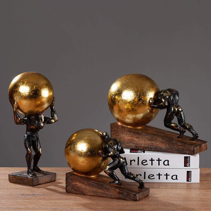 Sculptures Statues Gymnastics Push Ball Player | Home Décor | Waseeh Pakistan