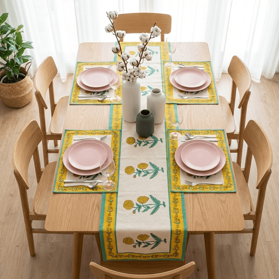 Selenea Table Runner &amp; Mats Set | Home Décor | Waseeh Pakistan