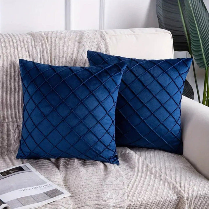 Seluna Cuts Velvet Cushion Covers (Pack of 2) | Home Décor | Waseeh Pakistan