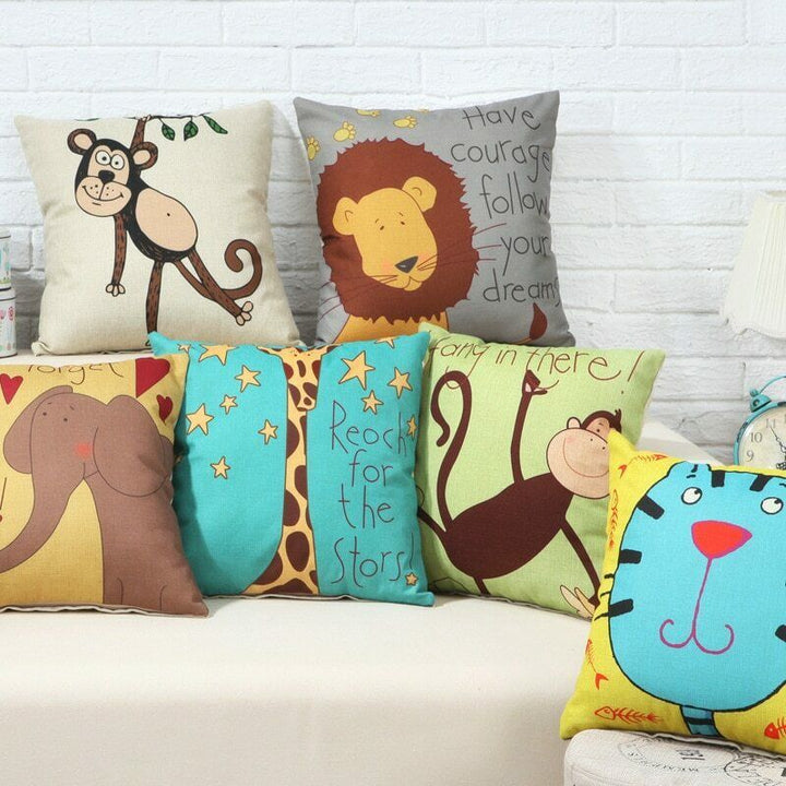 Serina Cute Animal Cushion Covers (Set of 6) | Home Décor | Waseeh Pakistan