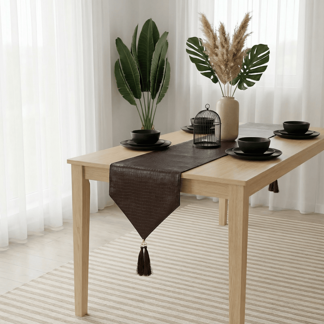 Seronae Table Runners (Leather) | Home Décor | Waseeh Pakistan