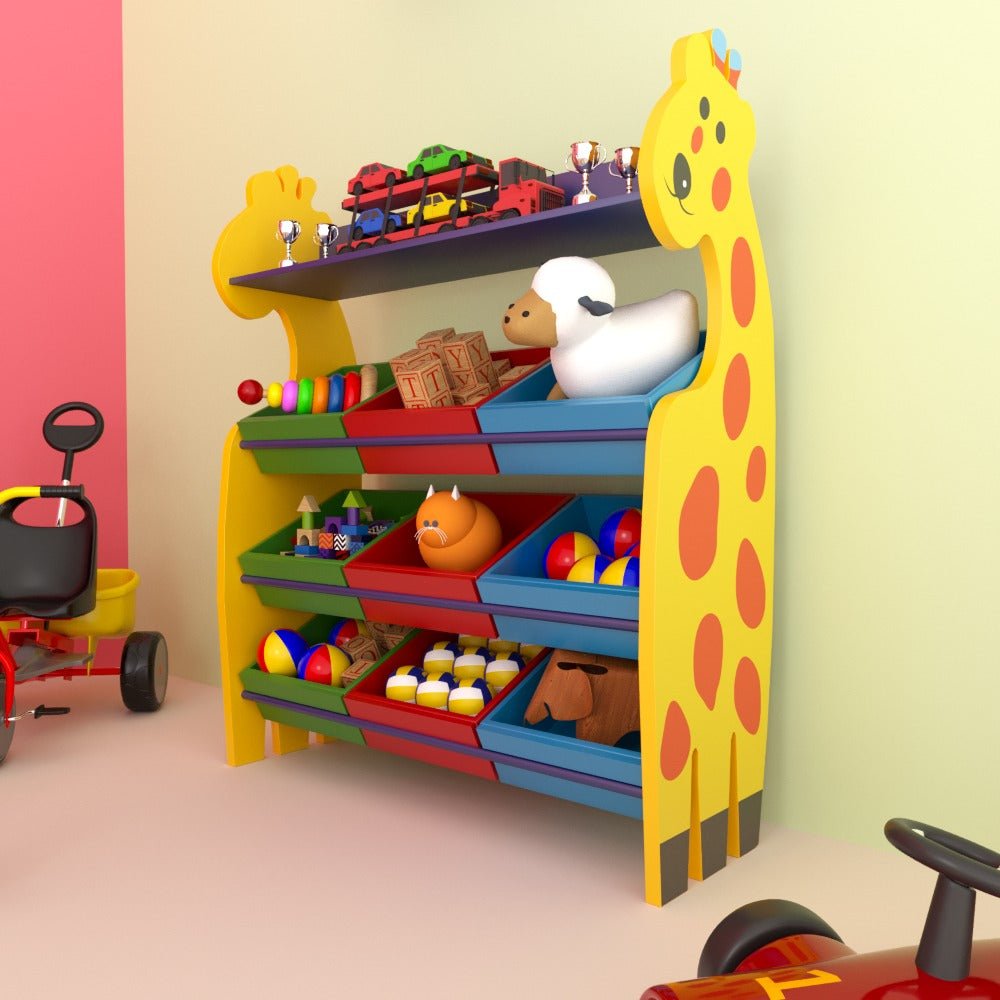 Shady Giraffe Kids Toy Bookcase Organizer Rack | Furniture | Waseeh Pakistan