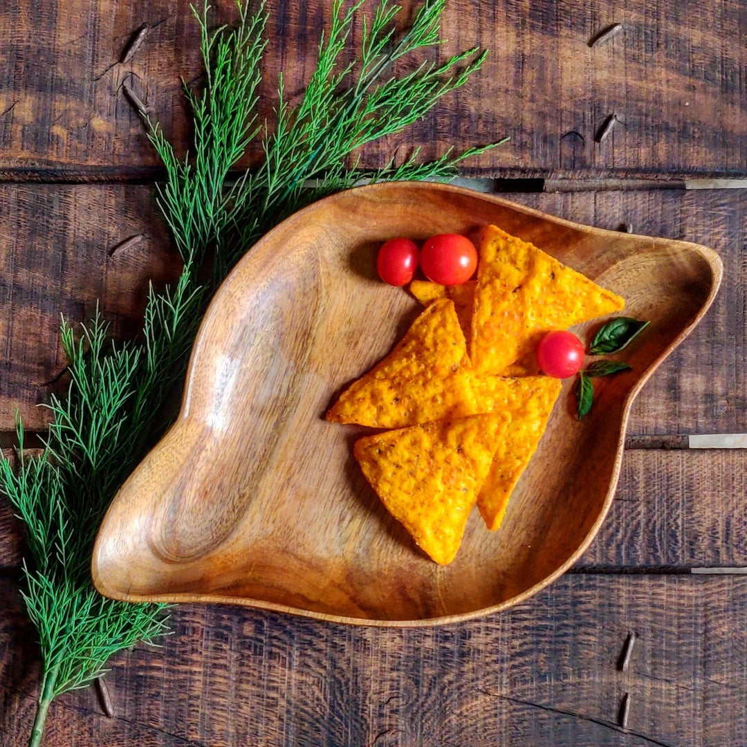 Shell Shape Wooden Platter Tray | kitchen Item | Waseeh Pakistan