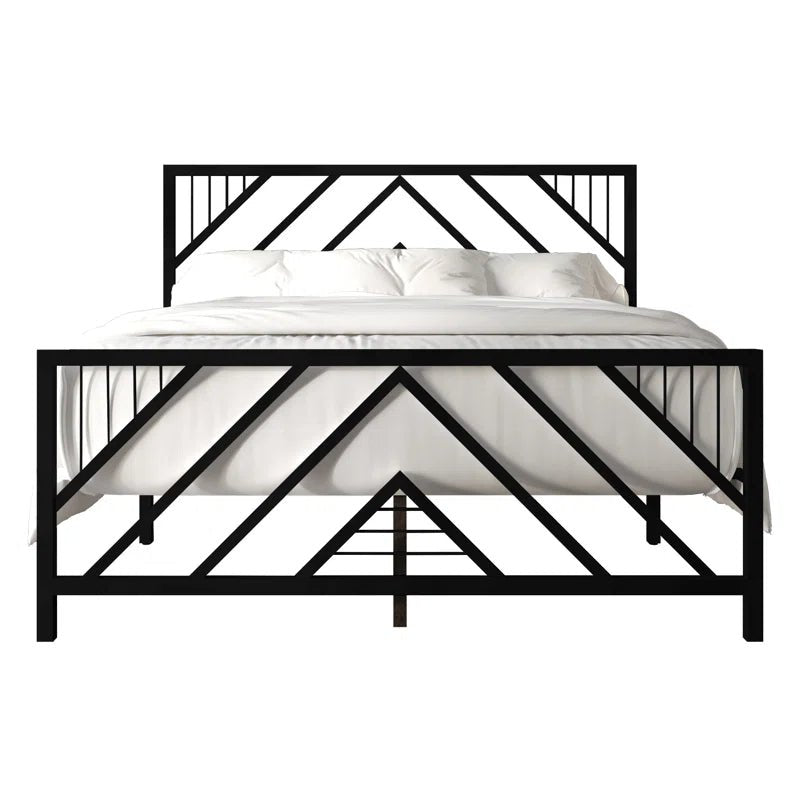 Sherrard All Metal Open-Frame Low Platform Bed | Furniture | Waseeh Pakistan