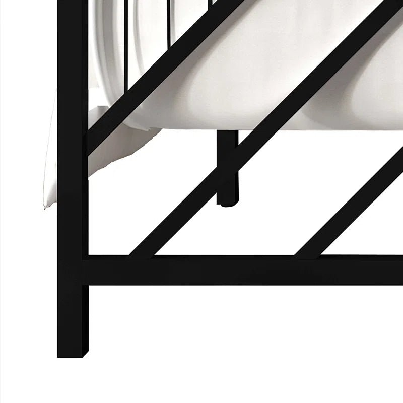 Sherrard All Metal Open-Frame Low Platform Bed | Furniture | Waseeh Pakistan