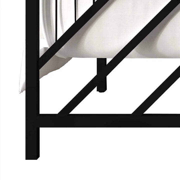 Sherrard All Metal Open-Frame Low Platform Bed | Furniture | Waseeh Pakistan