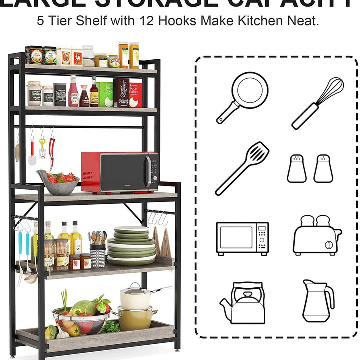 Slew Microwave Kitchen Storage Organizer Bakers Rack | Furniture | Waseeh Pakistan
