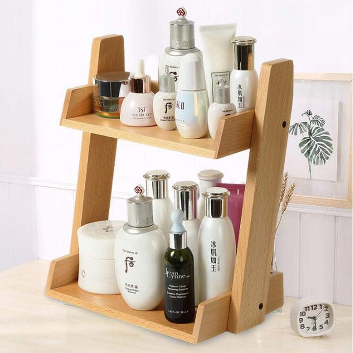 Solid Wooden Makeup Organizer | Not Sale FB | Waseeh Pakistan