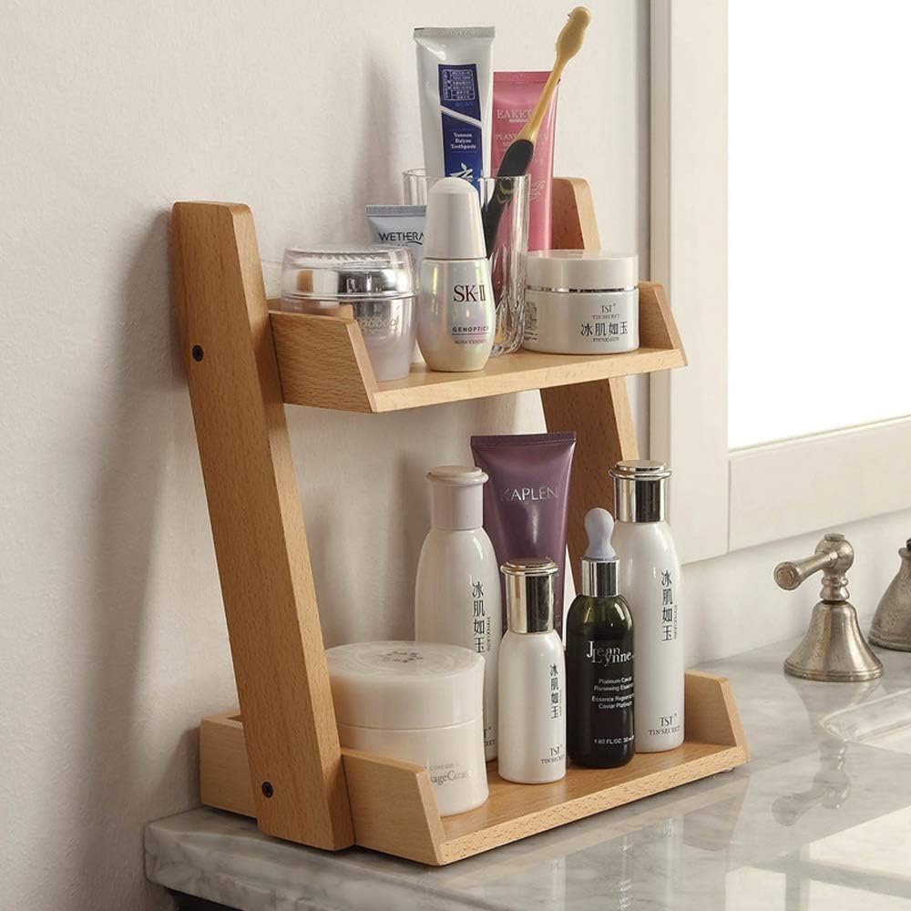 Solid Wooden Makeup Organizer | Not Sale FB | Waseeh Pakistan