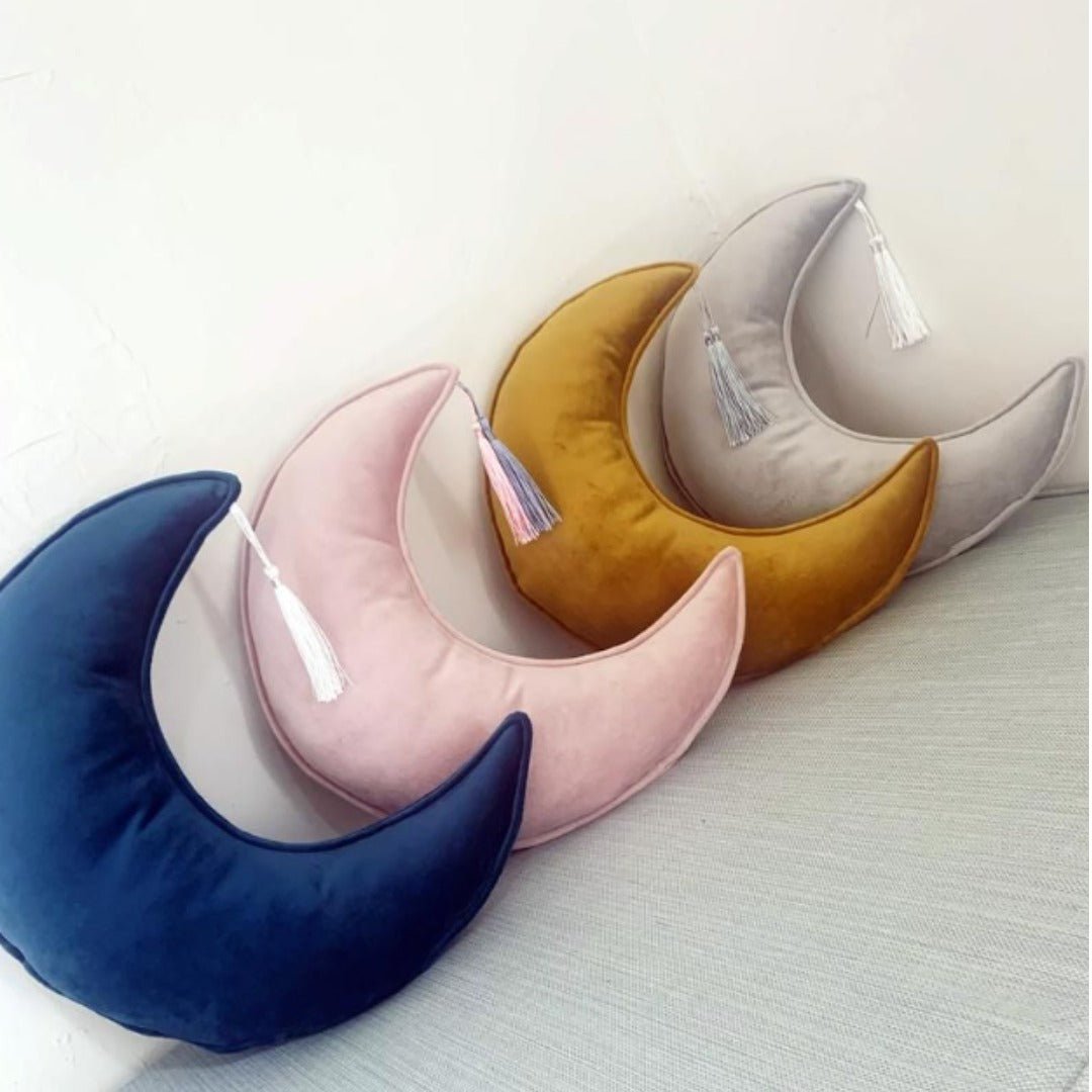 Solviera Moon Fiilled Cushions (Velvet) | Home Décor | Waseeh Pakistan