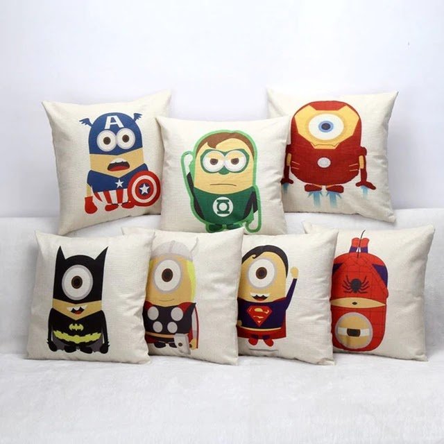 Soravia Minions Cushion Covers (Set of 7) | Home Décor | Waseeh Pakistan