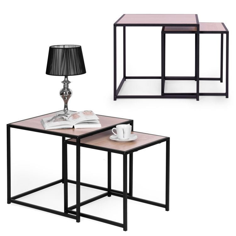 Spoza Living Lounge Coffe Center Nesting Tables (Set of 2) | Furniture | Waseeh Pakistan