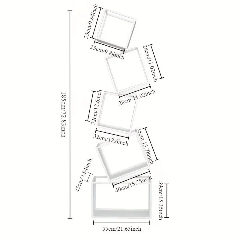 Stairs of Soul Vertical Open Storage Living Bedroom Bookcase Rack | Not Sale FB | Waseeh Pakistan