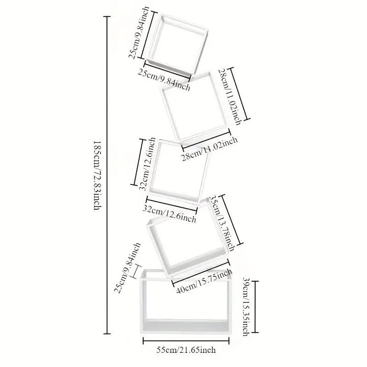 Stairs of Soul Vertical Open Storage Living Bedroom Bookcase Rack | Not Sale FB | Waseeh Pakistan