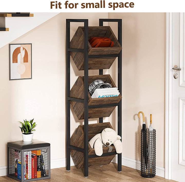 Standing Basket Storage Tower for Kitchen Bathroom Living Room | Not Sale FB | Waseeh Pakistan