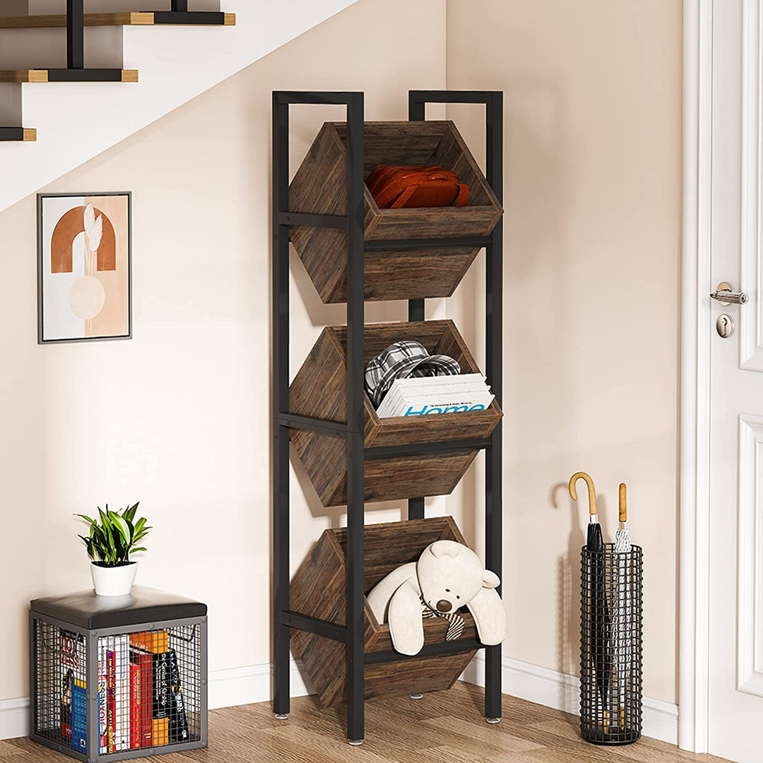 Standing Basket Storage Tower for Kitchen Bathroom Living Room | Not Sale FB | Waseeh Pakistan