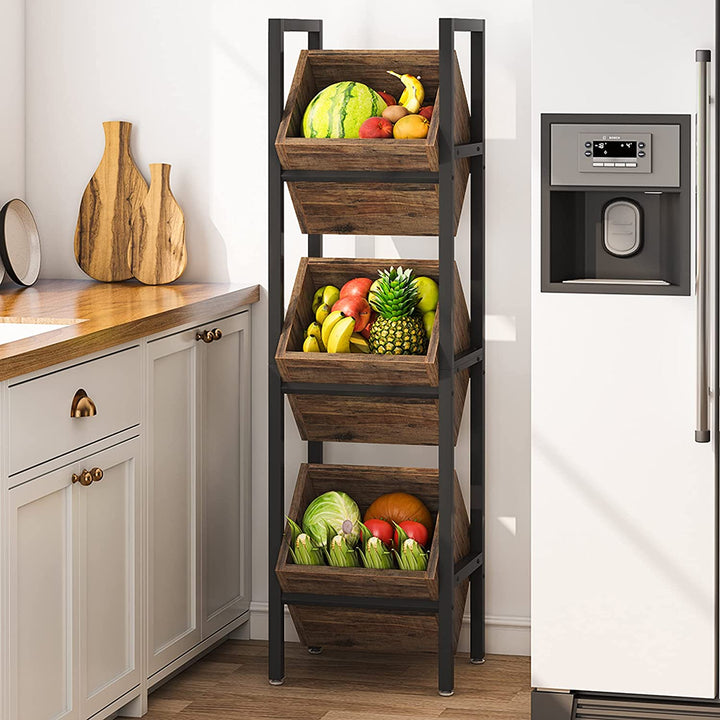 Standing Basket Storage Tower for Kitchen Bathroom Living Room | Not Sale FB | Waseeh Pakistan