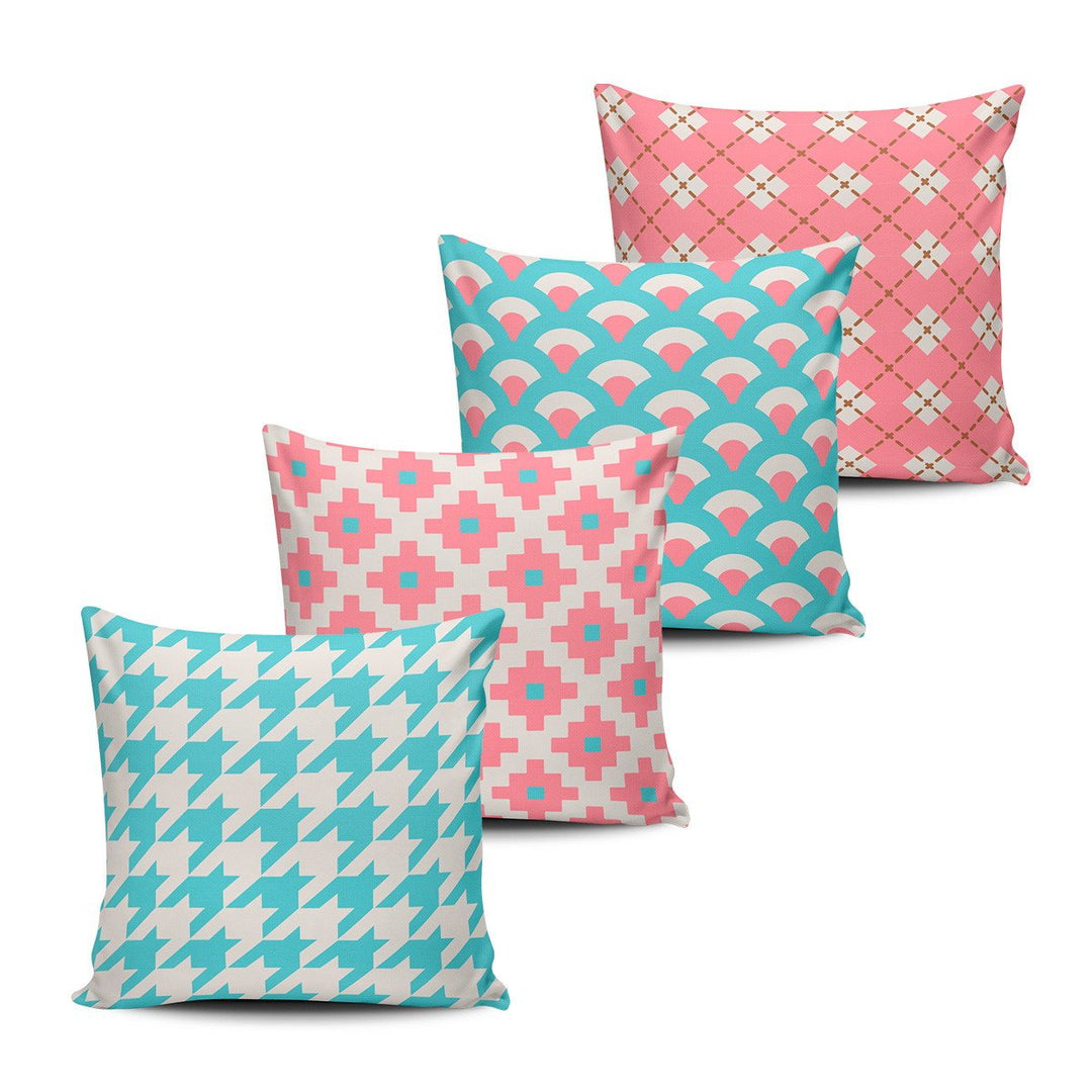 Still & Stall Cushion Covers (Set of 4) | Home Décor | Waseeh Pakistan