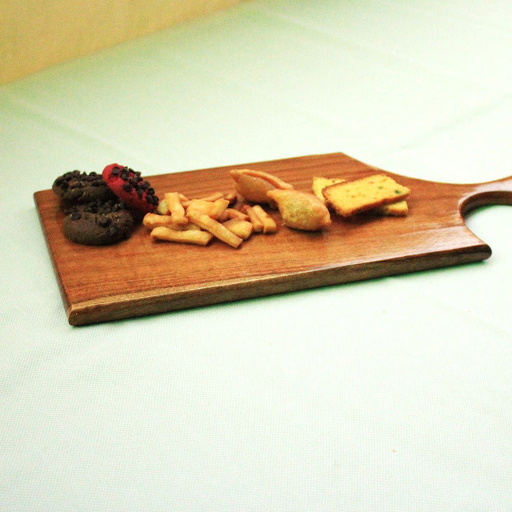 Straight Cut Solid Wood Guest Snack Kitchen Serving Tray | kitchen item | Waseeh Pakistan