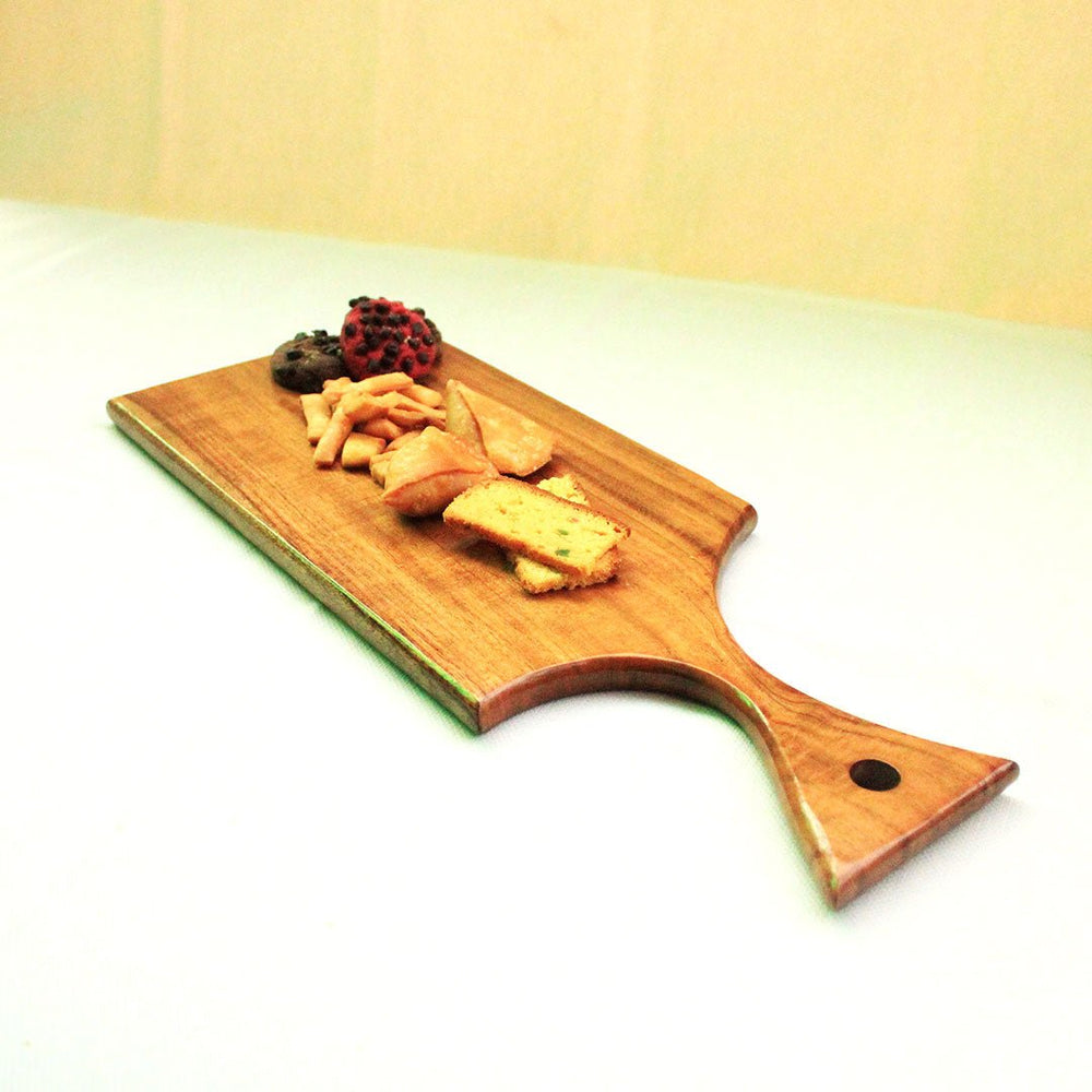 Straight Cut Solid Wood Guest Snack Kitchen Serving Tray | kitchen item | Waseeh Pakistan