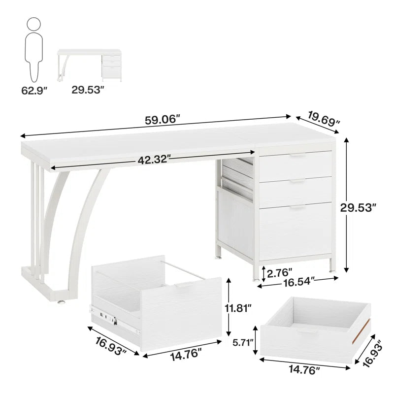Syasia Home Writing Desk Office Workstation Drawer Table | Not Sale FB | Waseeh Pakistan