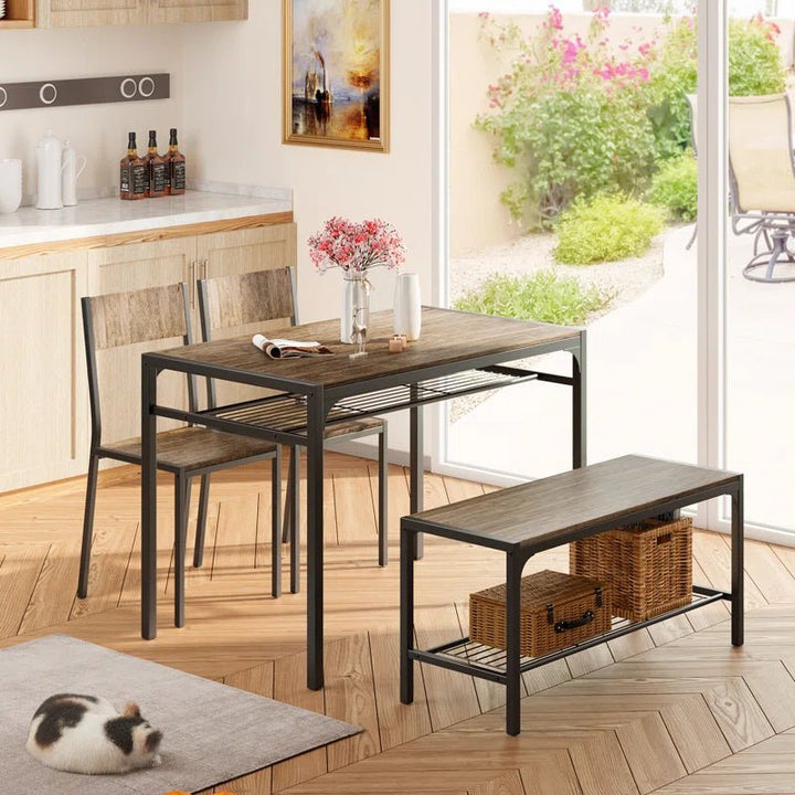 Tamajah Living Kitchen Dining Room Table Chair and Bench Set | Furniture | Waseeh Pakistan