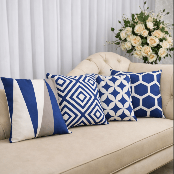 Thalyn Bedroom Drawingroom Sofa Cushion Covers (Pack of 4) | Home Décor | Waseeh Pakistan