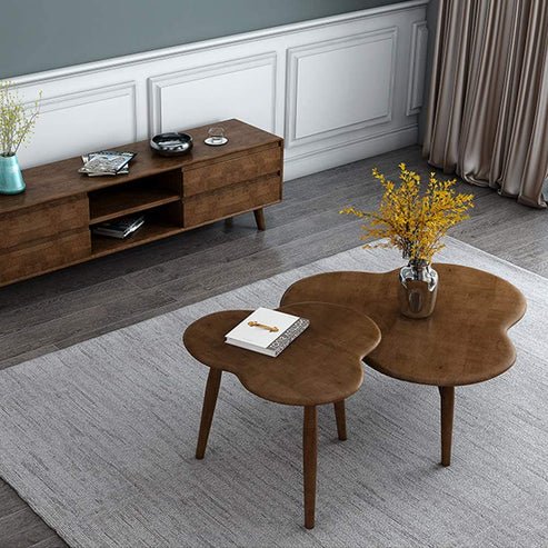 The Petal Living Lounge Center Coffee Serving Nesting Tables | Furniture | Waseeh Pakistan