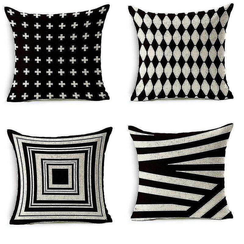 The Zebra Tribe Living Drawing Room Cushion Covers (Set of 4) | Home Décor | Waseeh Pakistan