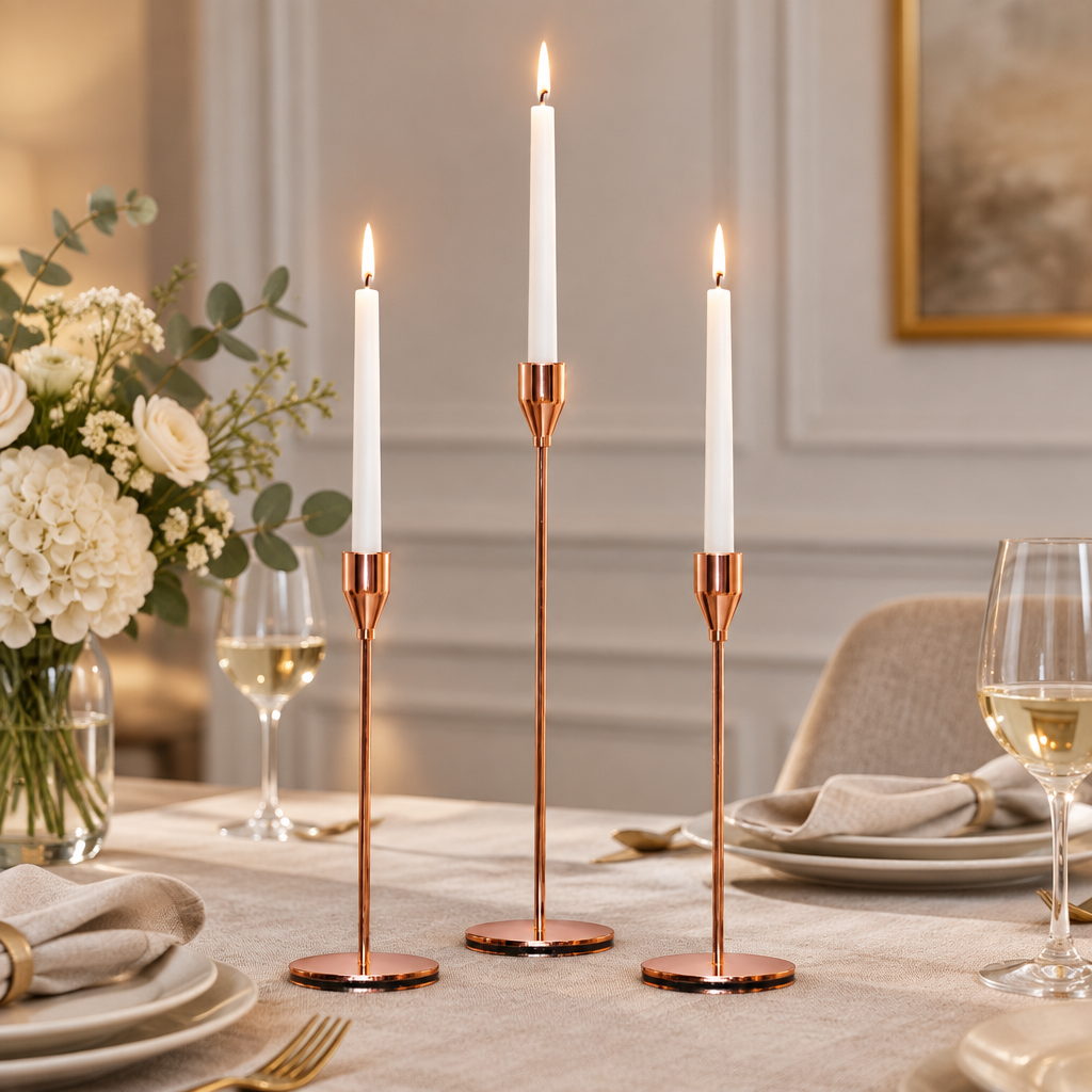 Floral Sticks Candle Holder (Set of 3) | Home Décor | Waseeh Pakistan