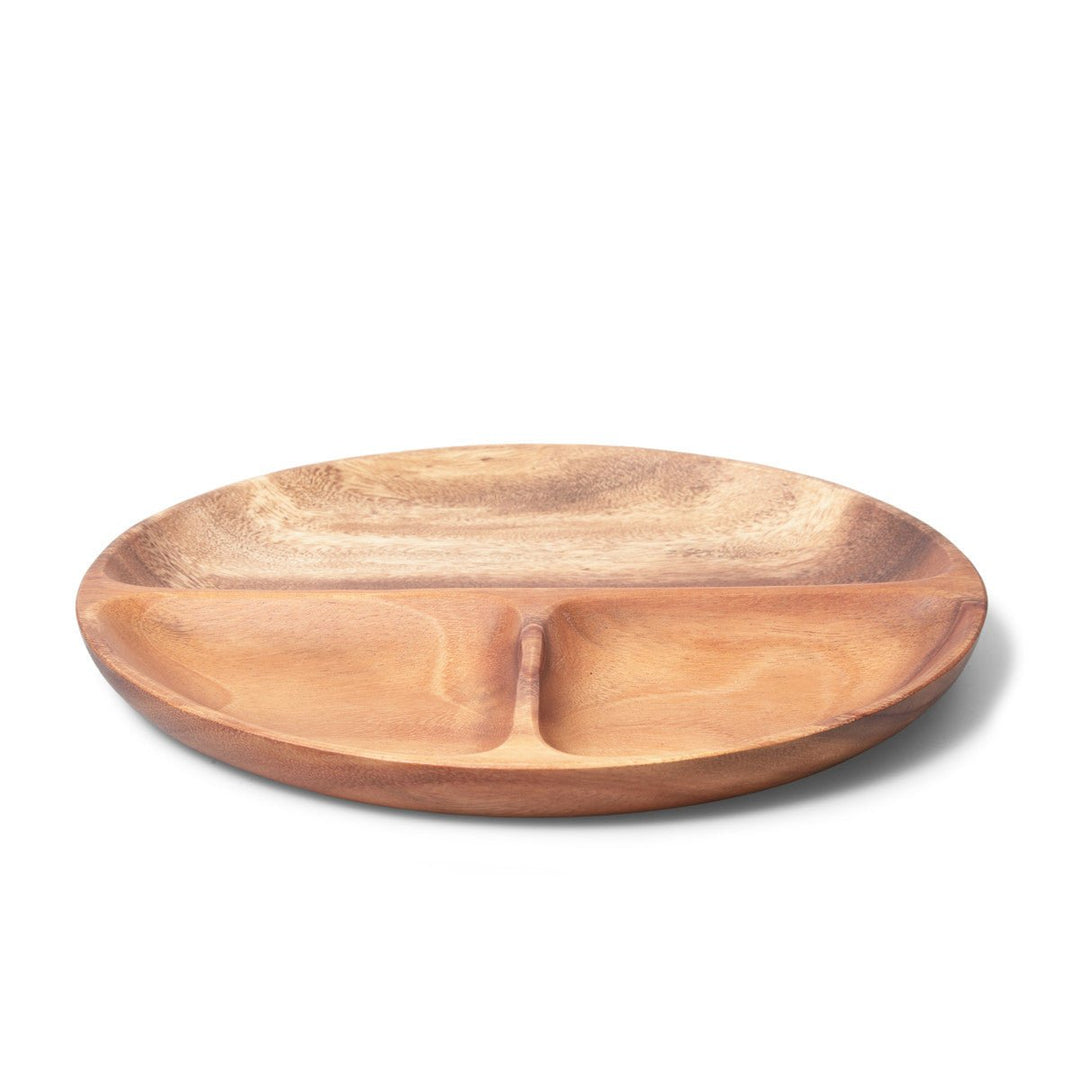 Three Section Round Wooden Platter | kitchen item | Waseeh Pakistan