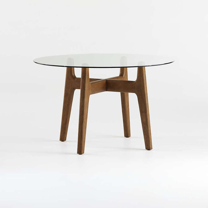 Timbak Living Lounge Dining Table (Solid Wood &amp; Glass) | Not Sale FB | Waseeh Pakistan
