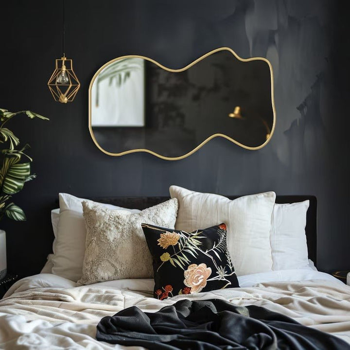 Tinzy Waves Wall Hanging Entryway Home Decor Mirror | Home Décor | Waseeh Pakistan