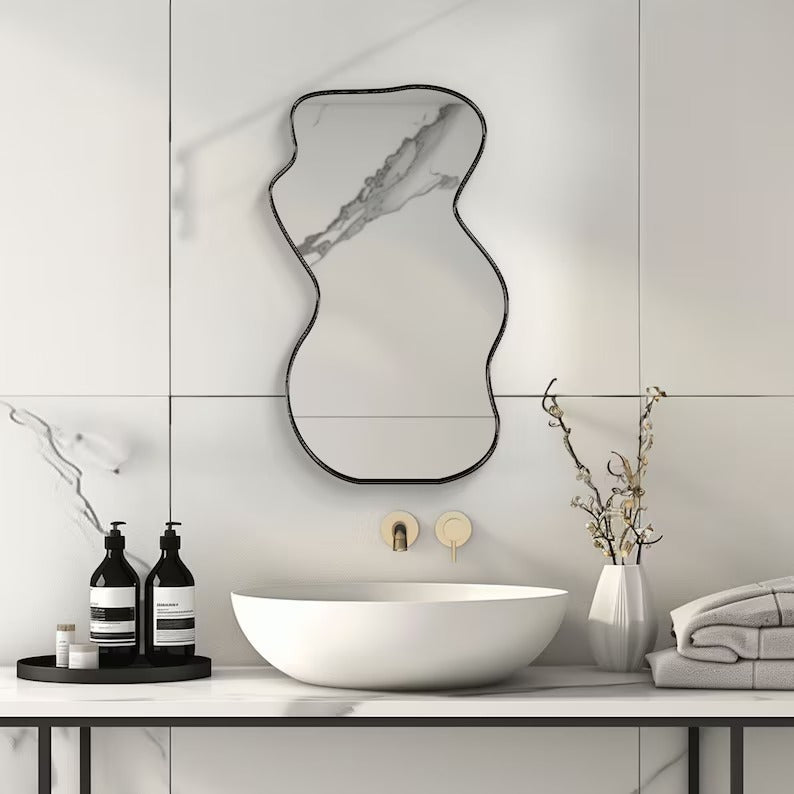 Tinzy Waves Wall Hanging Entryway Home Decor Mirror | Home Décor | Waseeh Pakistan