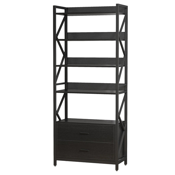 Tomers Living Lounge Bookcase Organizer Rack with 2 Drawers | Furniture | Waseeh Pakistan
