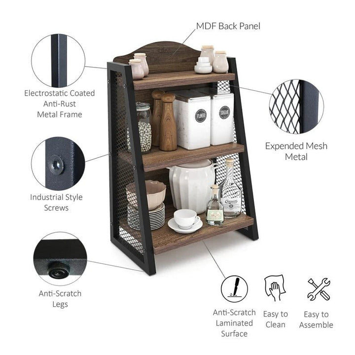 Trestle Modern Spice Coffee Kitchen Organizer Storage Rack | Not Sale FB | Waseeh Pakistan