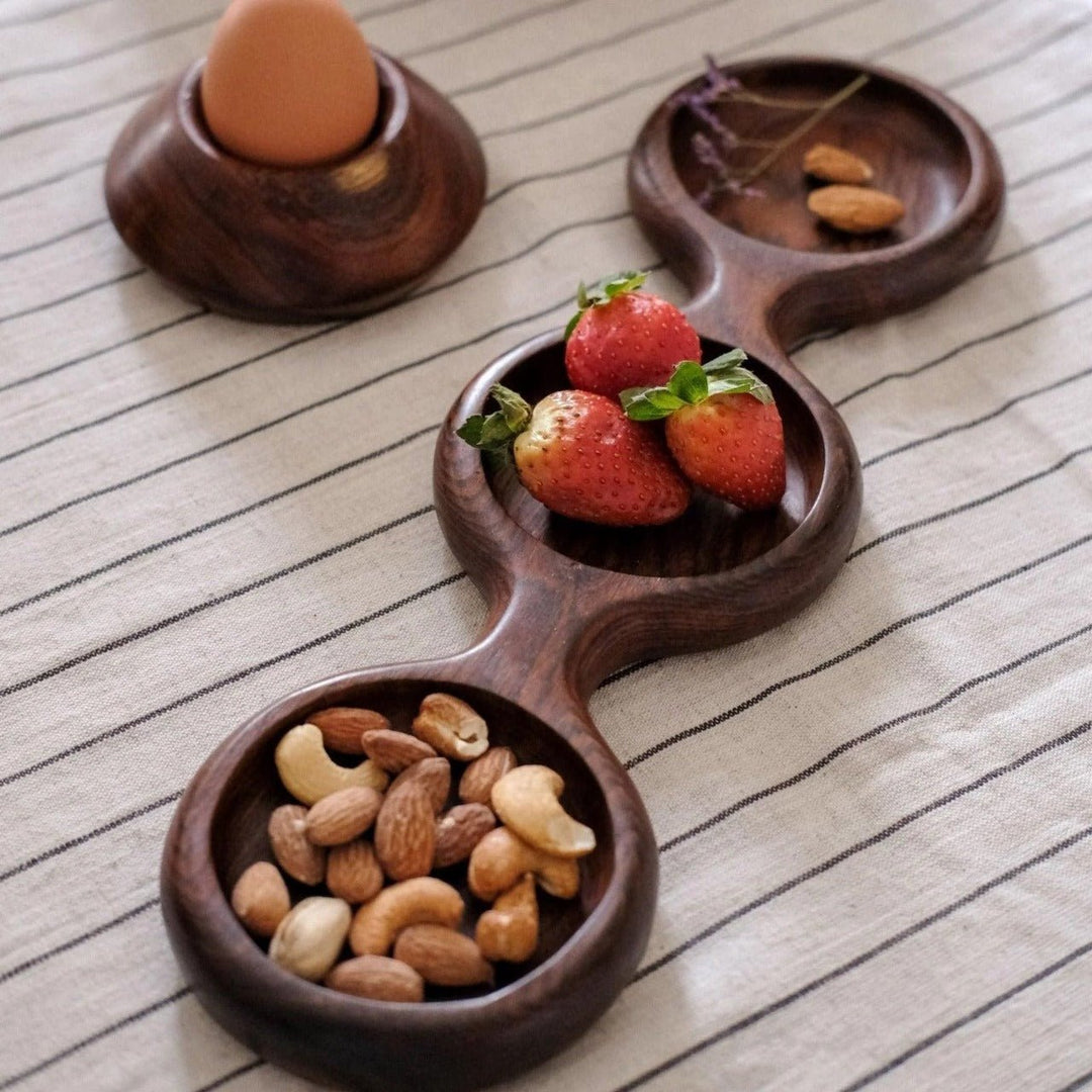 Triple O Dry Fruit Wooden Platter | kitchen item | Waseeh Pakistan
