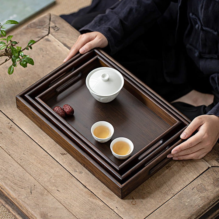 Triple Wooden Tray Tea Set (Pack of 3) | kitchen item | Waseeh Pakistan