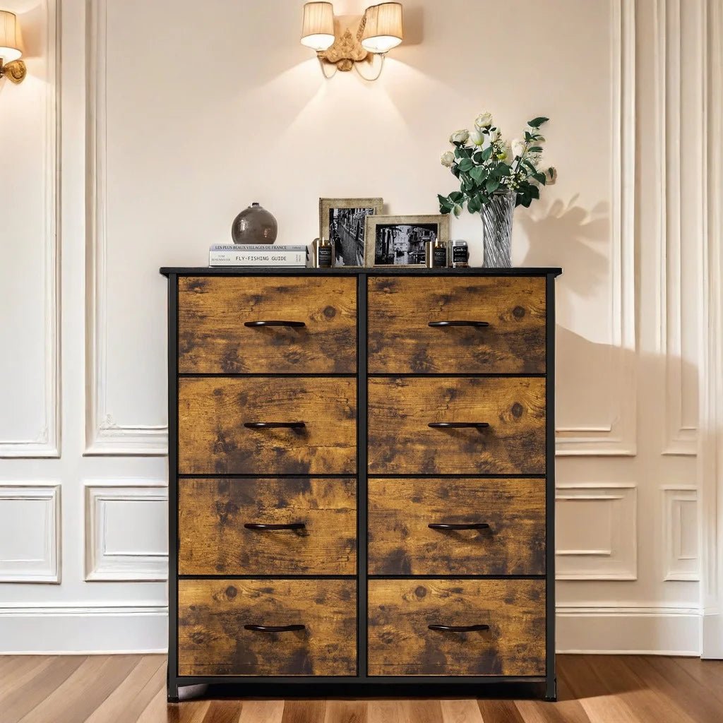 Uforic 8 Drawer Storage Living Lounge Dressers Cabinet Stand | Furniture | Waseeh Pakistan